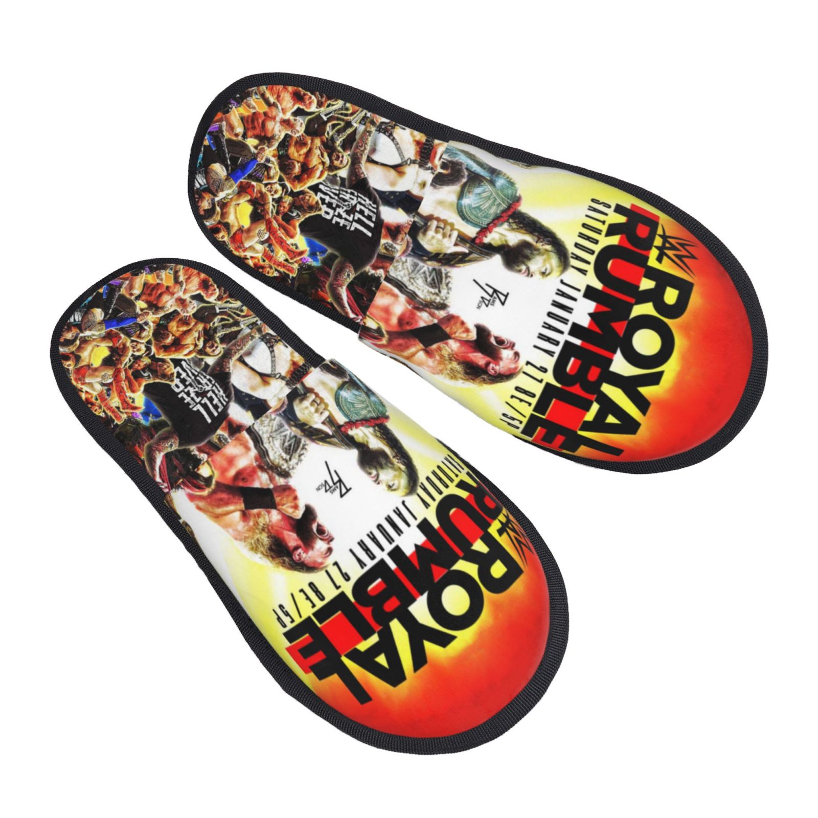 Wwe House Slippers For Women Men Indoor Outdoor-Cute Cotton Slippers Bedroom